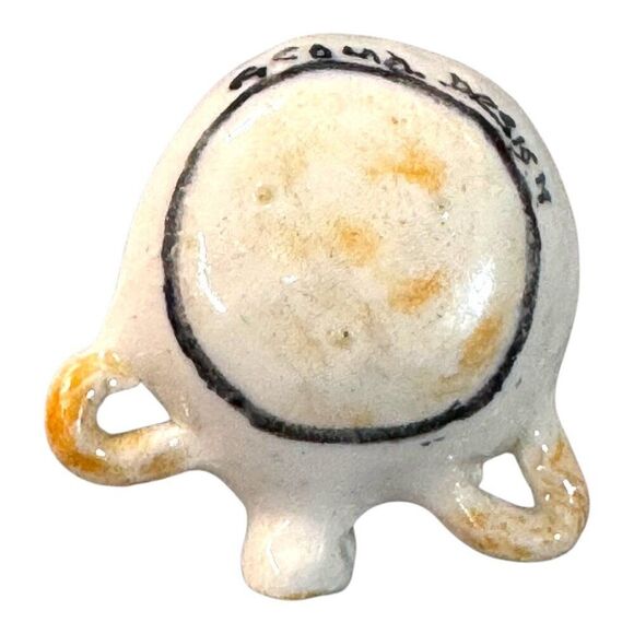 Vintage Acoma Pottery Miniature Canteen Mini With Hand-Painted Geometric Design - Picture 4 of 7